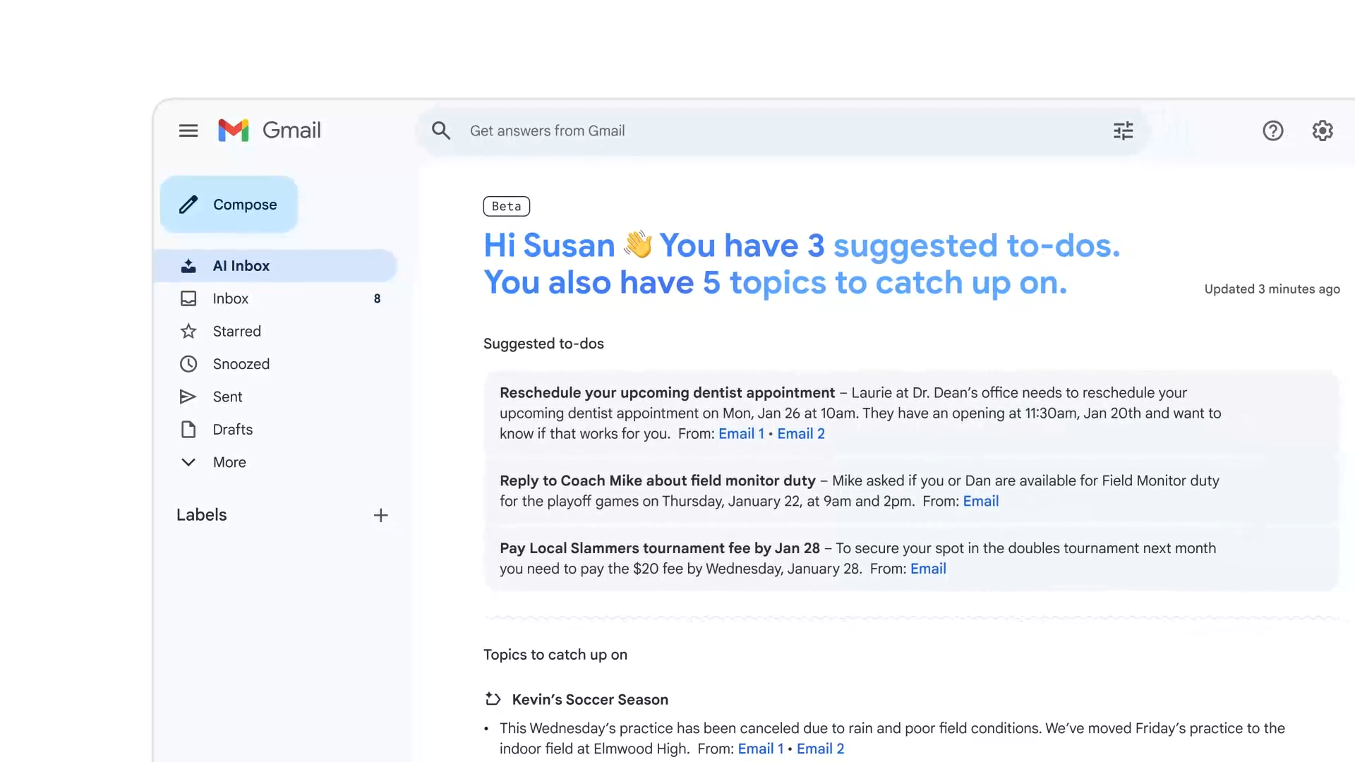 Gmail AI Inbox — Email Marketing